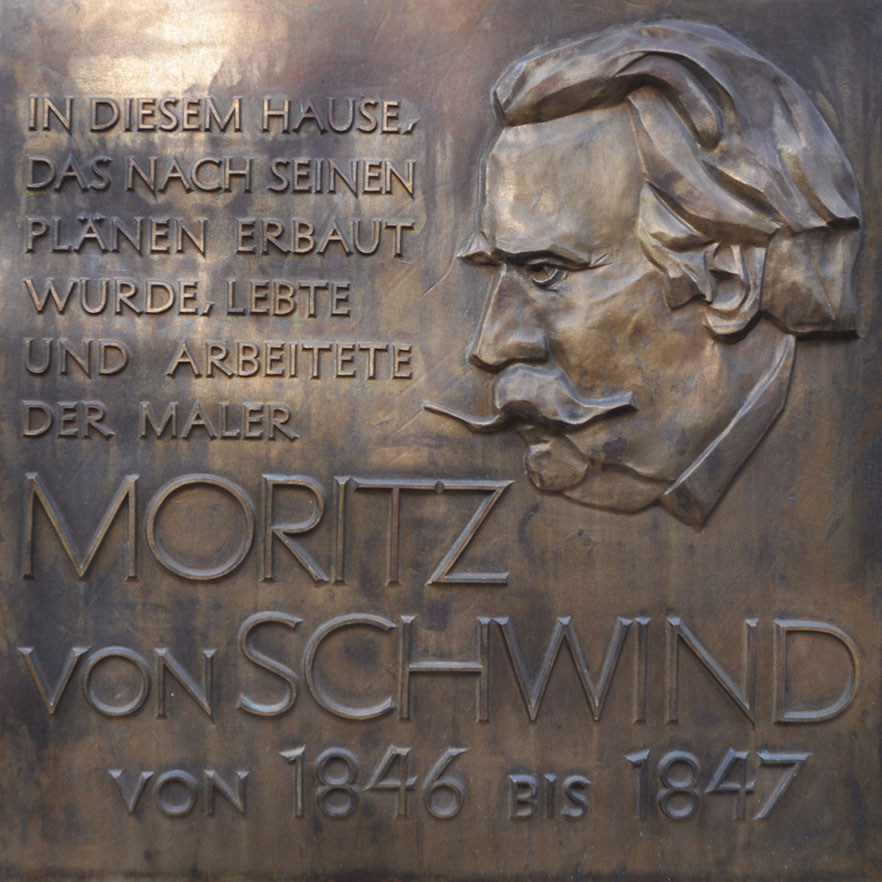 Bild: Gedenktafel für Moritz von Schwind