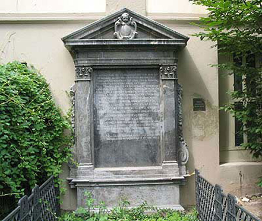 Bild: Grabstätte Johann Caspar Goethe
