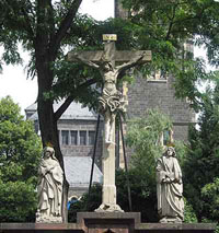 Bild: Kreuzigungsgruppe (Petersfriedhof)