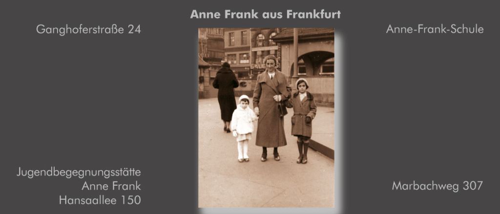 Bild: Fotogedenkwand für Anne Frank