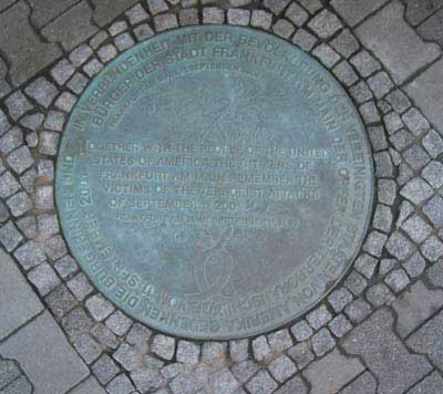 Bild: Gedenktafel für den elften September 2001